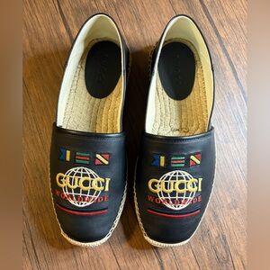 Gucci Worldwide Leather Espadrilles